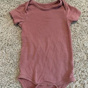 Kyte baby dusty rose Baby Onesie - Short Sleeve